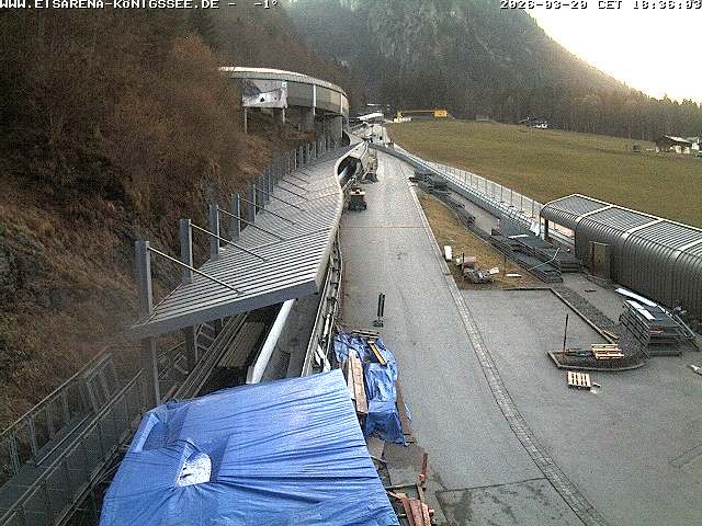 Archived image Webcam West view bob run Koenigsee