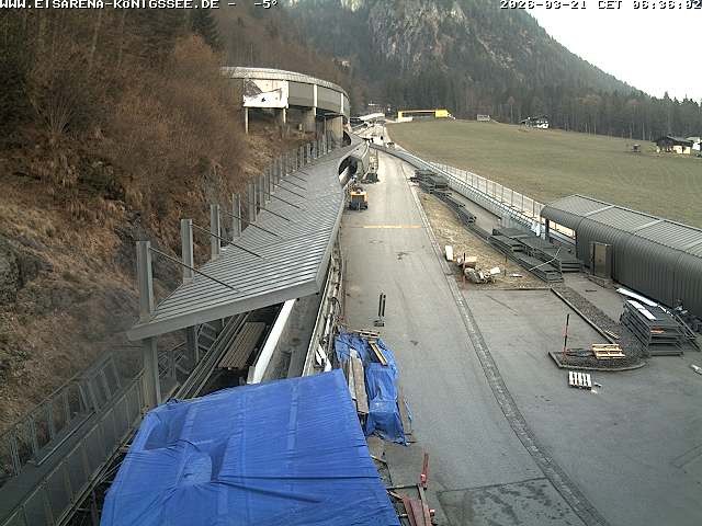 Archiv Foto Webcam Westblick Bobbahn Königssee