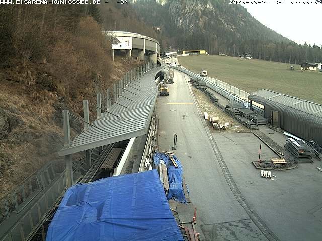 Archiv Foto Webcam Westblick Bobbahn Königssee