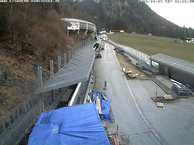 Archiv Foto Webcam Westblick Bobbahn Königssee