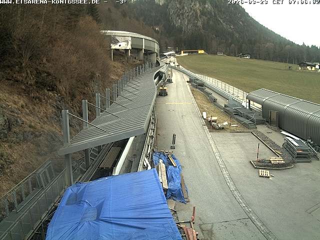 Archiv Foto Webcam Westblick Bobbahn Königssee