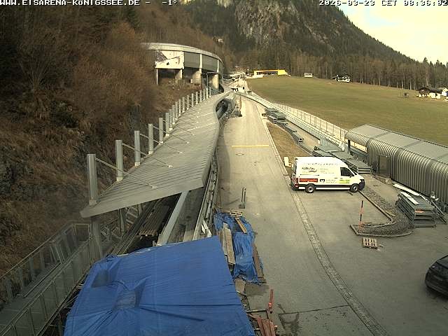 Archived image Webcam West view bob run Koenigsee
