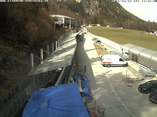 Archived image Webcam West view bob run Koenigsee