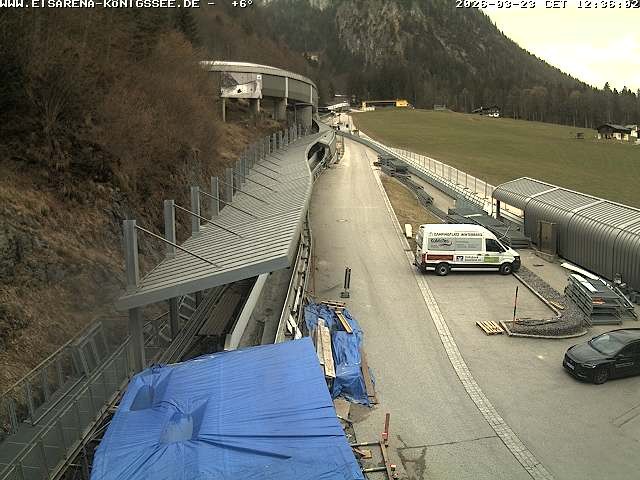 Archived image Webcam West view bob run Koenigsee