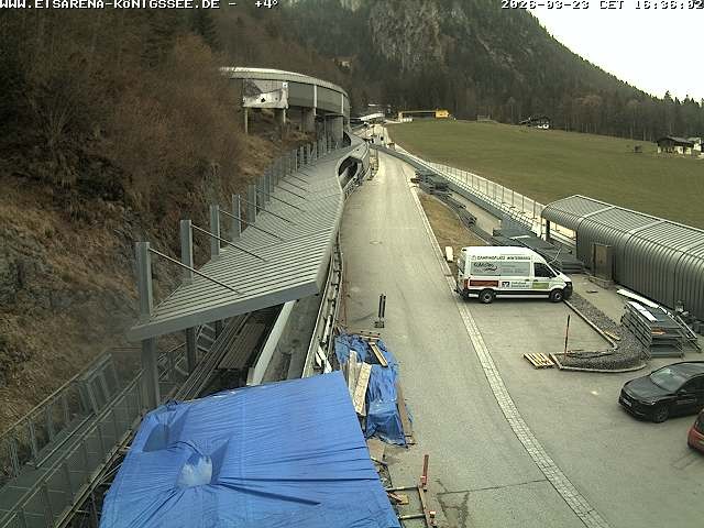 Archived image Webcam West view bob run Koenigsee
