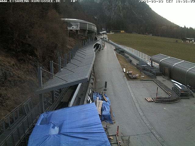 Archived image Webcam West view bob run Koenigsee