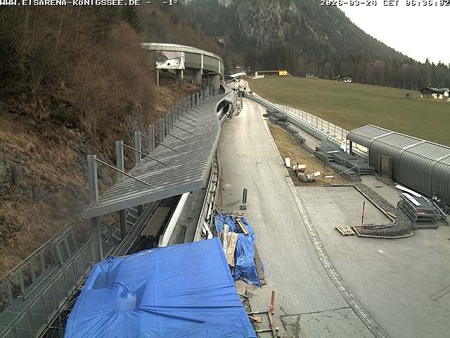 Archiv Foto Webcam Westblick Bobbahn Königssee