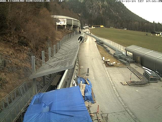 Archiv Foto Webcam Westblick Bobbahn Königssee