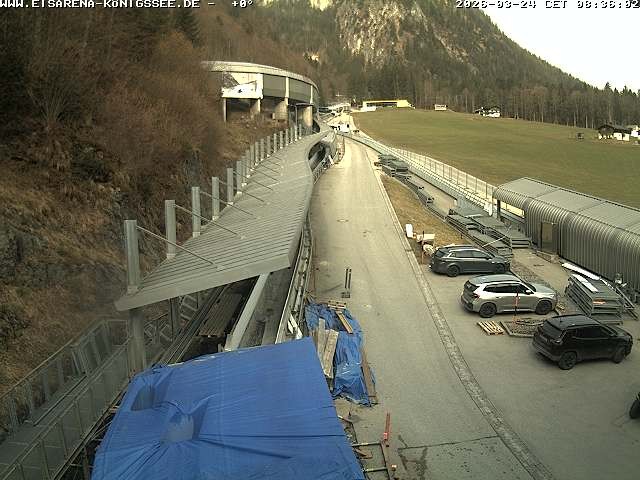 Archiv Foto Webcam Westblick Bobbahn Königssee