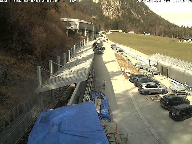 Archiv Foto Webcam Westblick Bobbahn Königssee