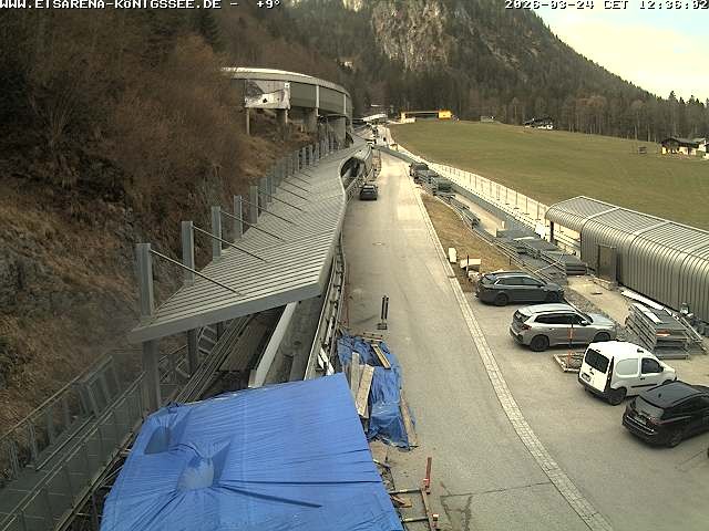 Archiv Foto Webcam Westblick Bobbahn Königssee