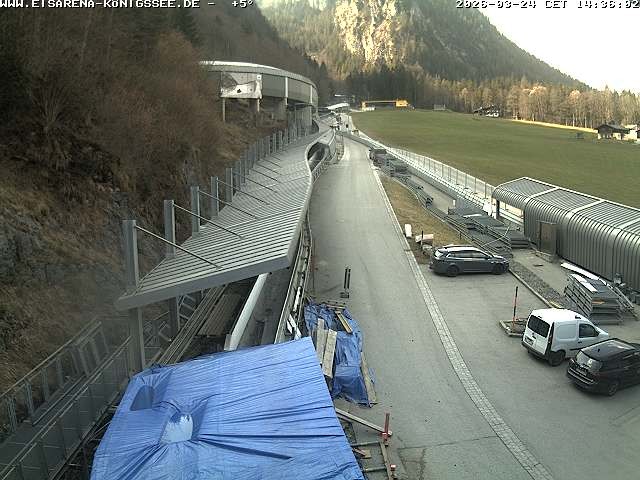 Archiv Foto Webcam Westblick Bobbahn Königssee