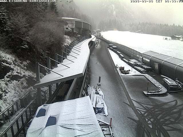 Archiv Foto Webcam Westblick Bobbahn Königssee