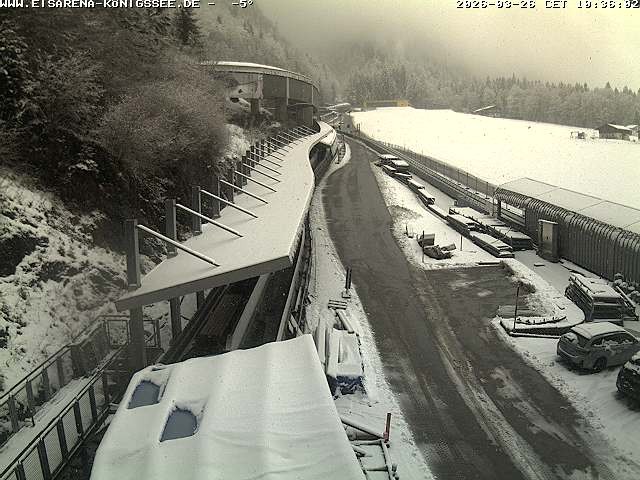 Archiv Foto Webcam Westblick Bobbahn Königssee