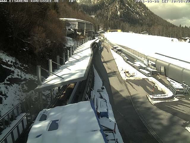 Archiv Foto Webcam Westblick Bobbahn Königssee