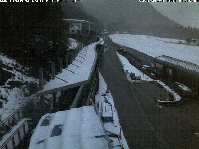 Archiv Foto Webcam Westblick Bobbahn Königssee