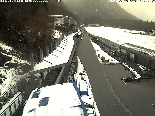 Archiv Foto Webcam Westblick Bobbahn Königssee