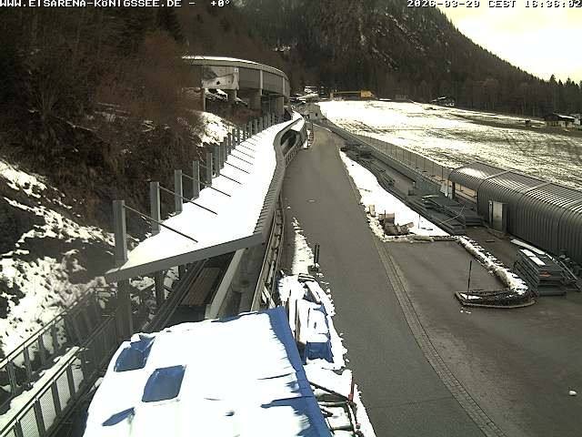 Archiv Foto Webcam Westblick Bobbahn Königssee