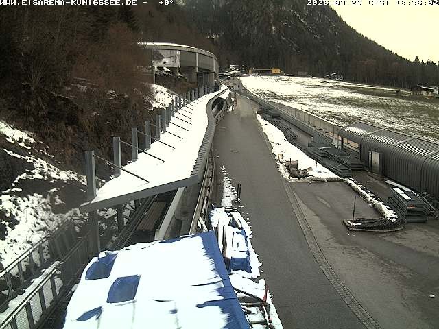 Archiv Foto Webcam Westblick Bobbahn Königssee