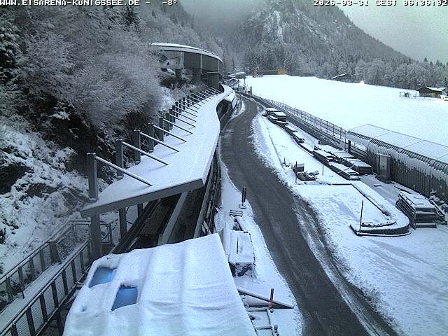Archiv Foto Webcam Westblick Bobbahn Königssee