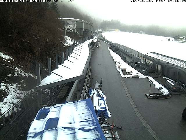Archiv Foto Webcam Westblick Bobbahn Königssee
