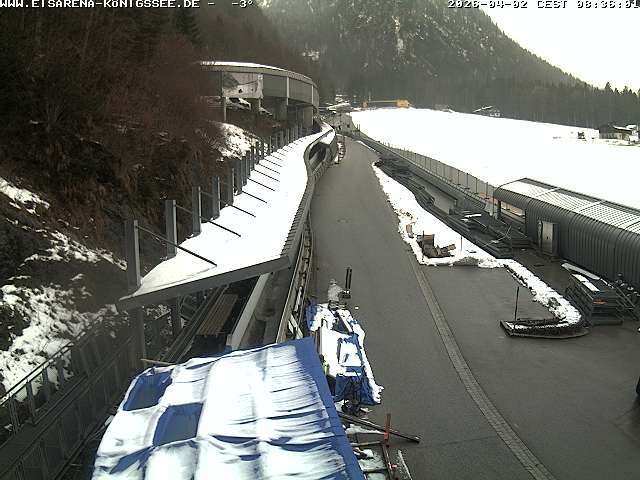 Archiv Foto Webcam Westblick Bobbahn Königssee