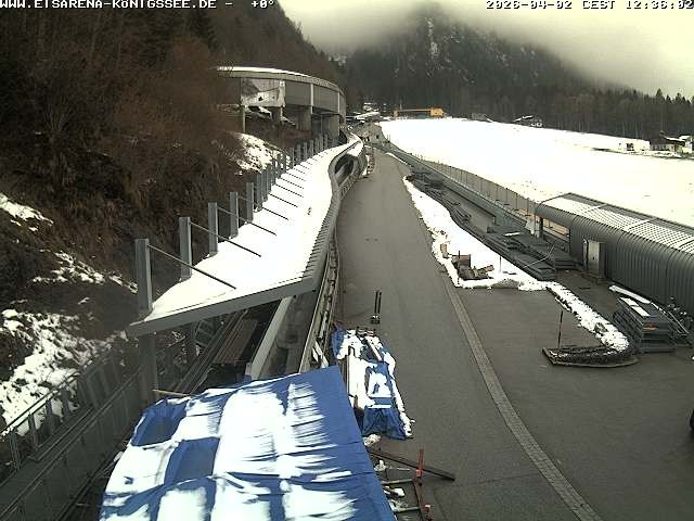 Archiv Foto Webcam Westblick Bobbahn Königssee