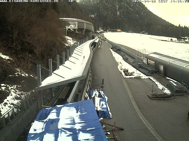 Archiv Foto Webcam Westblick Bobbahn Königssee
