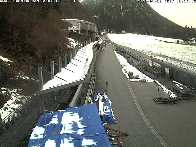 Archiv Foto Webcam Westblick Bobbahn Königssee