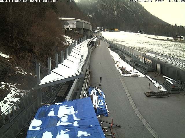 Archiv Foto Webcam Westblick Bobbahn Königssee