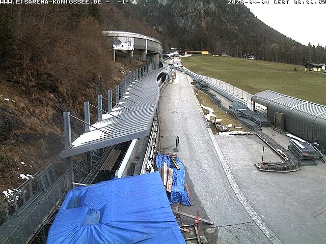 Archiv Foto Webcam Westblick Bobbahn Königssee