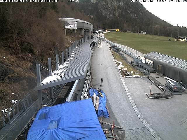 Archiv Foto Webcam Westblick Bobbahn Königssee