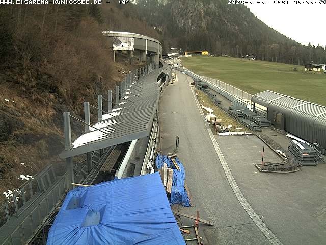 Archiv Foto Webcam Westblick Bobbahn Königssee
