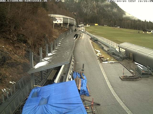 Archiv Foto Webcam Westblick Bobbahn Königssee