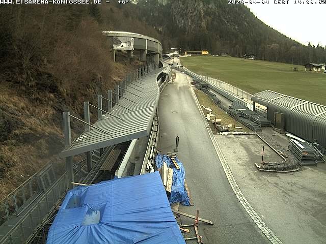 Archiv Foto Webcam Westblick Bobbahn Königssee