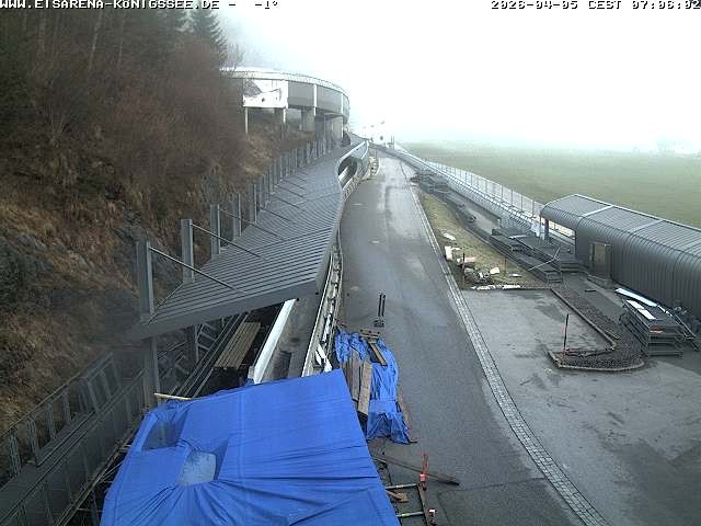 Archived image Webcam West view bob run Koenigsee