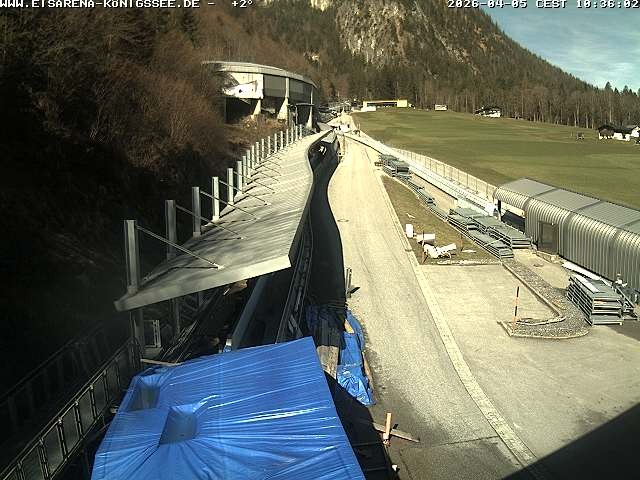 Archived image Webcam West view bob run Koenigsee