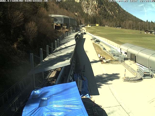 Archived image Webcam West view bob run Koenigsee