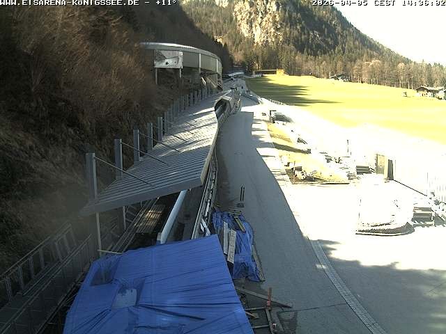 Archived image Webcam West view bob run Koenigsee