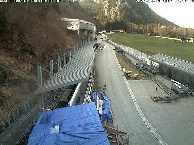 Archived image Webcam West view bob run Koenigsee