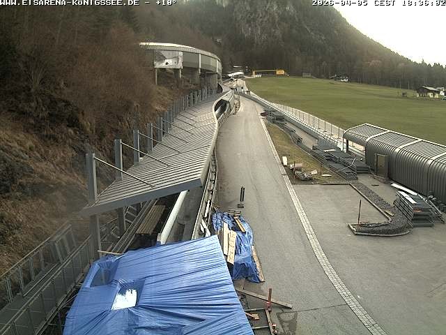 Archived image Webcam West view bob run Koenigsee