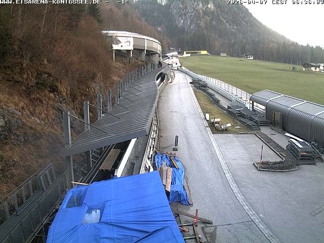 Archiv Foto Webcam Westblick Bobbahn Königssee