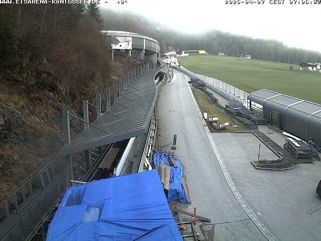 Archiv Foto Webcam Westblick Bobbahn Königssee