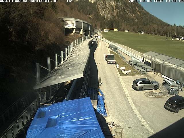 Archived image Webcam West view bob run Koenigsee