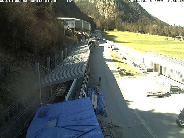 Archived image Webcam West view bob run Koenigsee