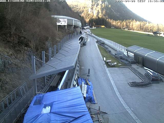 Archived image Webcam West view bob run Koenigsee