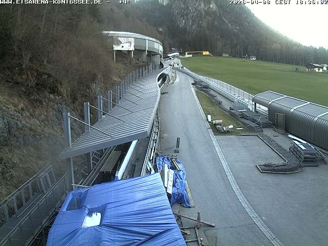 Archived image Webcam West view bob run Koenigsee