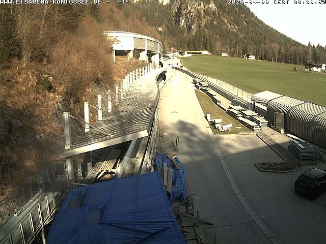 Archiv Foto Webcam Westblick Bobbahn Königssee