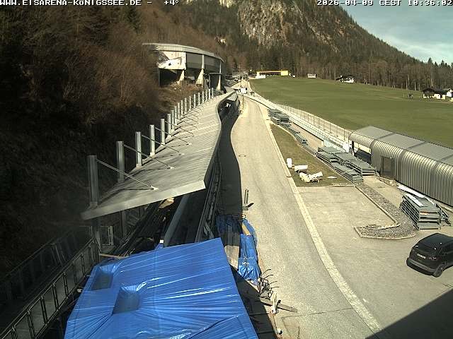 Archiv Foto Webcam Westblick Bobbahn Königssee