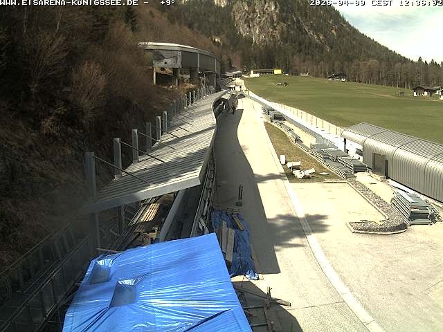 Archiv Foto Webcam Westblick Bobbahn Königssee